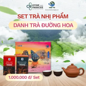 Hộp Nhị Phẩm Danh Trà Đường Hoa (Bạch Mẫu Đơn 35g Và Bích Loa Xuân / Hồng Mật / Mỹ Nhân 100g)